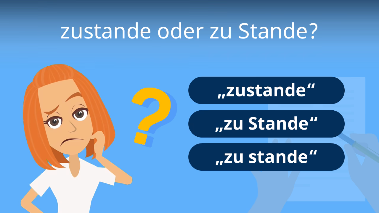 Ist Zustandes Schreibweise?